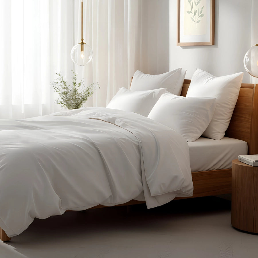 Duvet Cover - 1000TC Solid - Double [Duvet Cover - 1000TC Solid - White - Double]