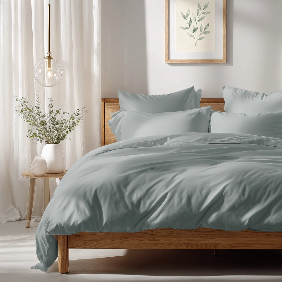 Bedsheet Set - Solid 1000TC - Light Grey - King