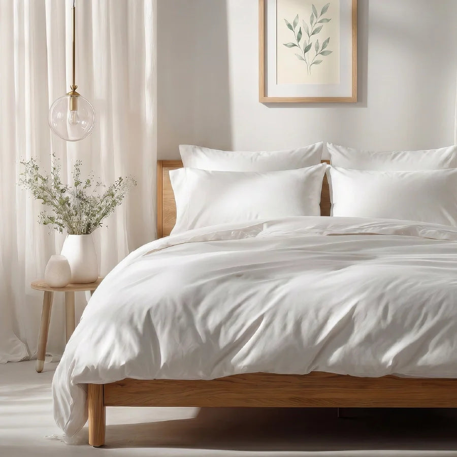 Duvet Cover - 1000TC Solid - Double [Duvet Cover - 1000TC Solid - White - Double]