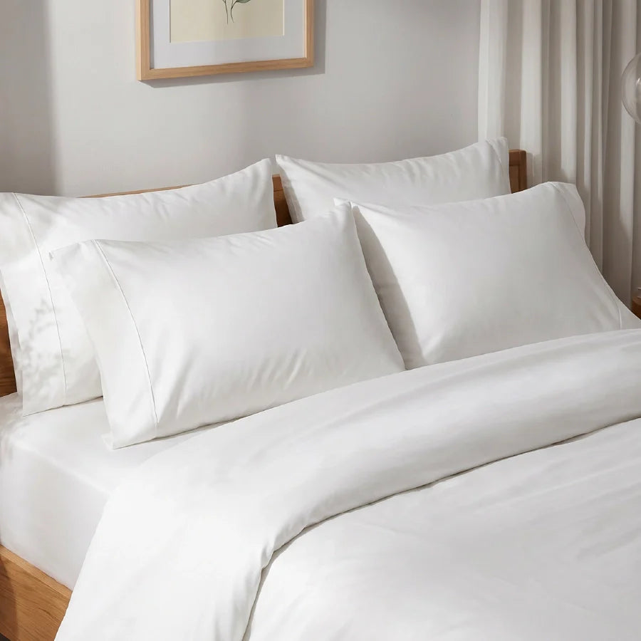 Duvet Cover - 1000TC Solid - Double [Duvet Cover - 1000TC Solid - White - Double]