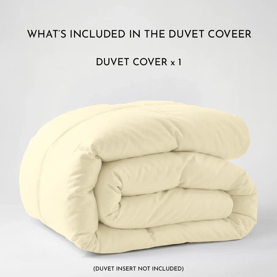 Duvet Cover - 1000TC Solid - Double [Duvet Cover - 1000TC Solid - Ivory - Double]