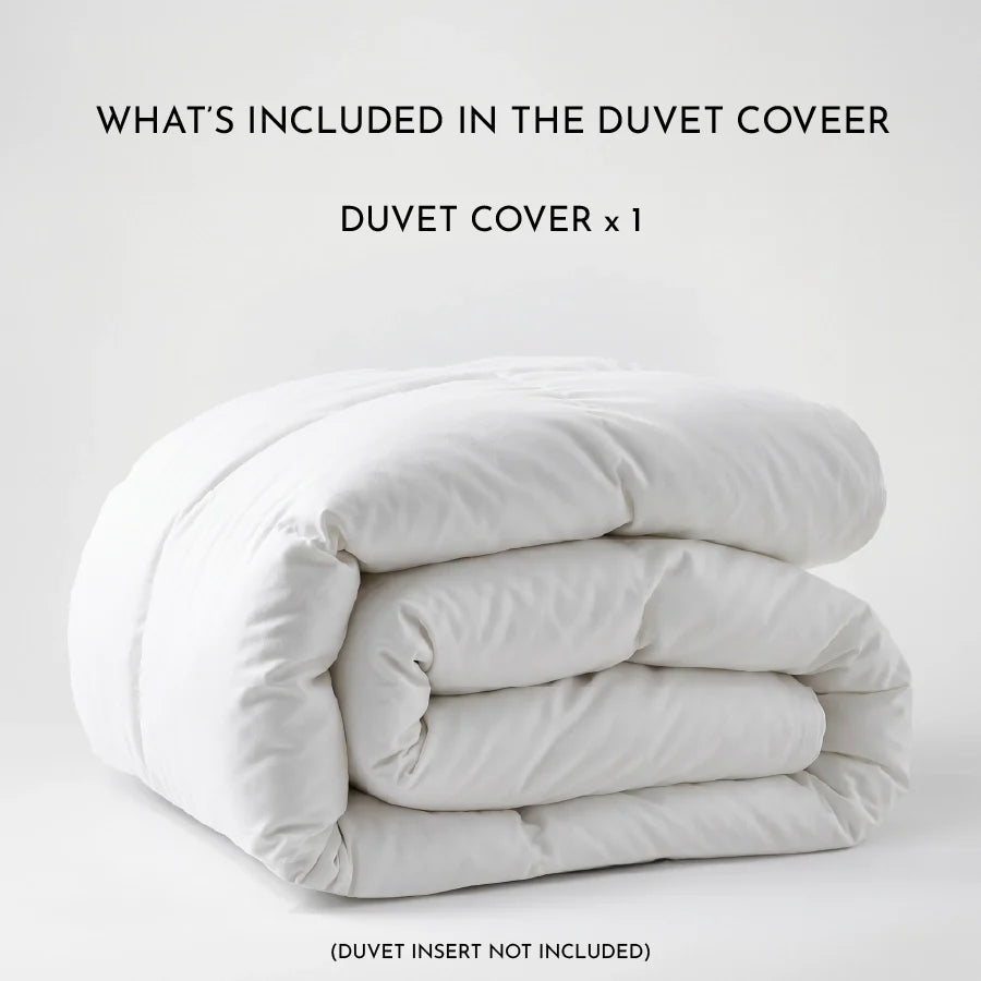 Duvet Cover - 1000TC Solid - Double [Duvet Cover - 1000TC Solid - White - Double]