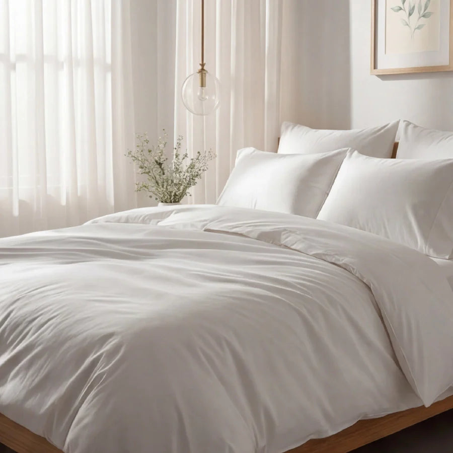 Duvet Cover - 1000TC Solid - Double [Duvet Cover - 1000TC Solid - White - Double]