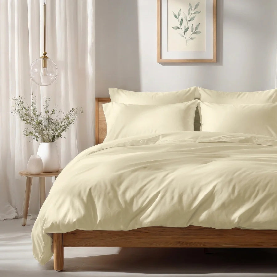 Bedsheet Set - Solid 1000TC - Ivory - King