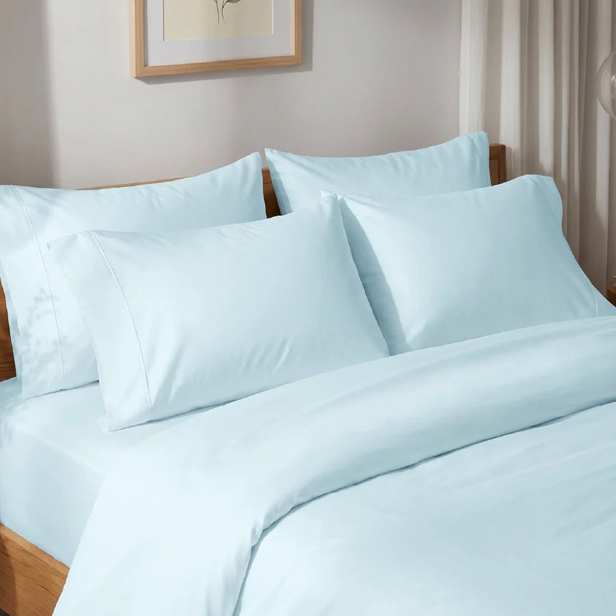 Bedsheet Set - Solid 1000TC - Pale Blue - King