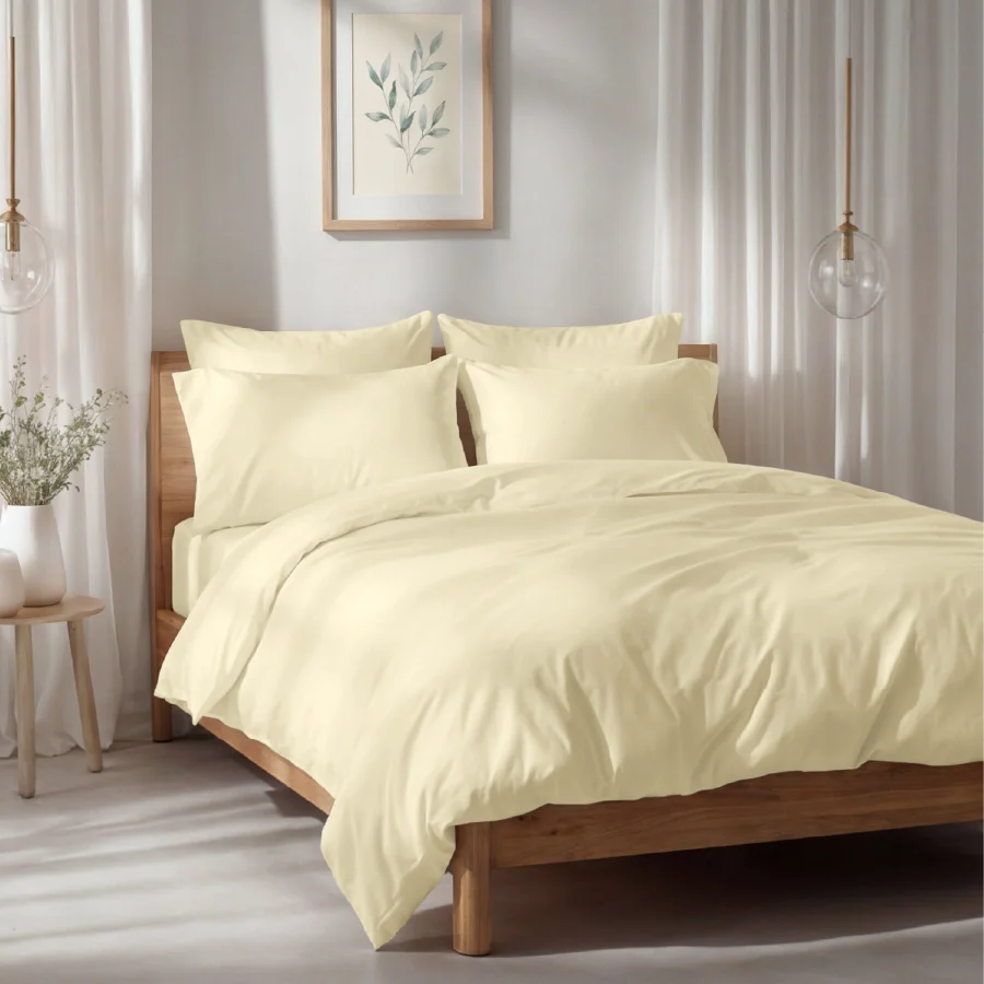 Bedsheet Set - Solid 1000TC - Ivory - King