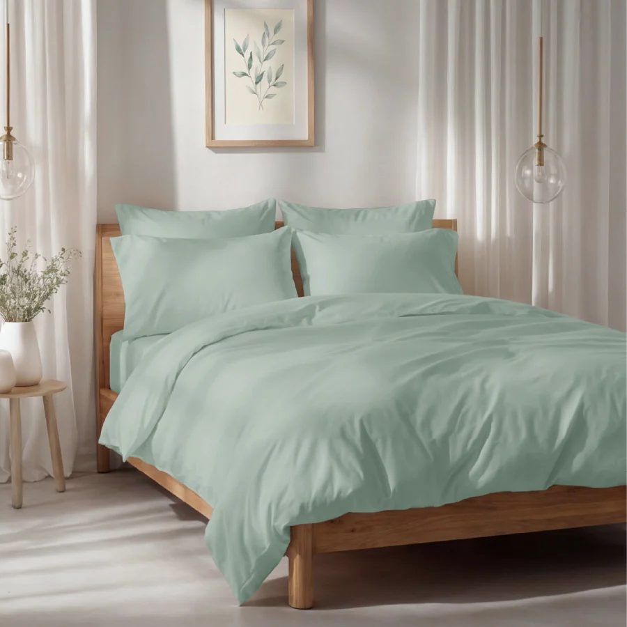 Bedsheet Set - Solid 1000TC - Sage - King