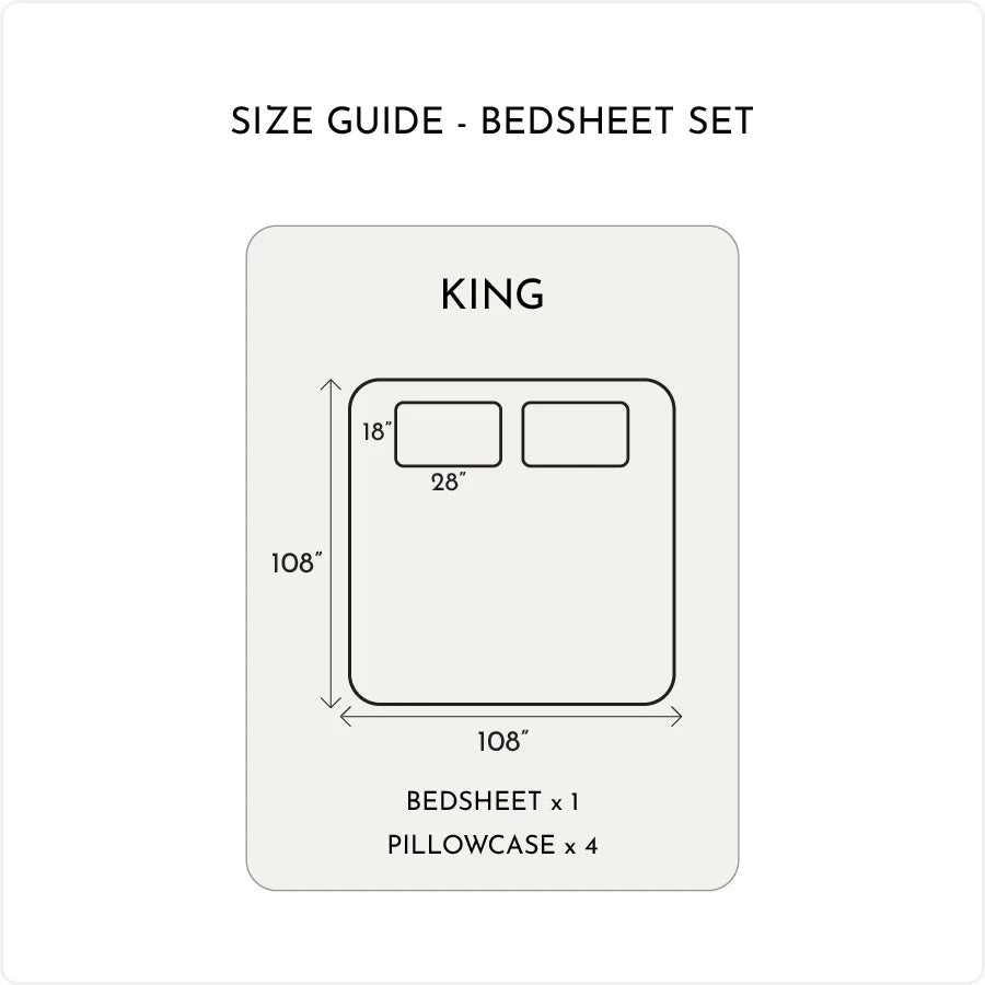 Bedsheet Set - Solid 1000TC - Sage - King
