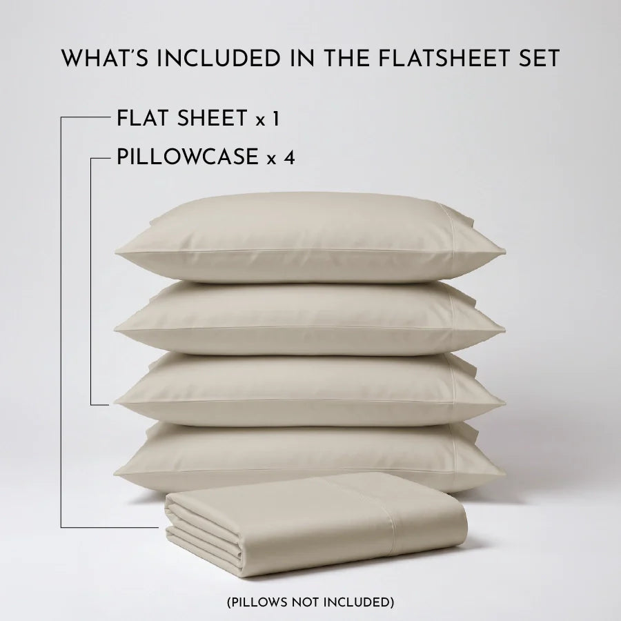Bedsheet Set - Solid 1000TC - Rosa Agreste - King