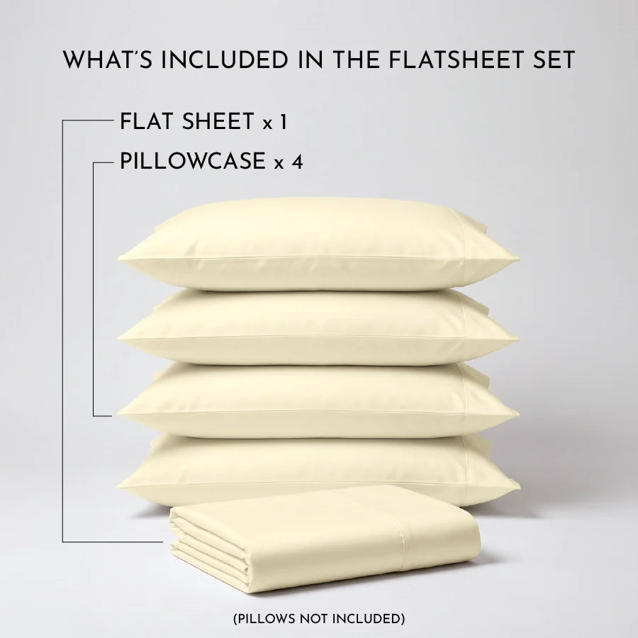 Bedsheet Set - Solid 1000TC - Ivory - King