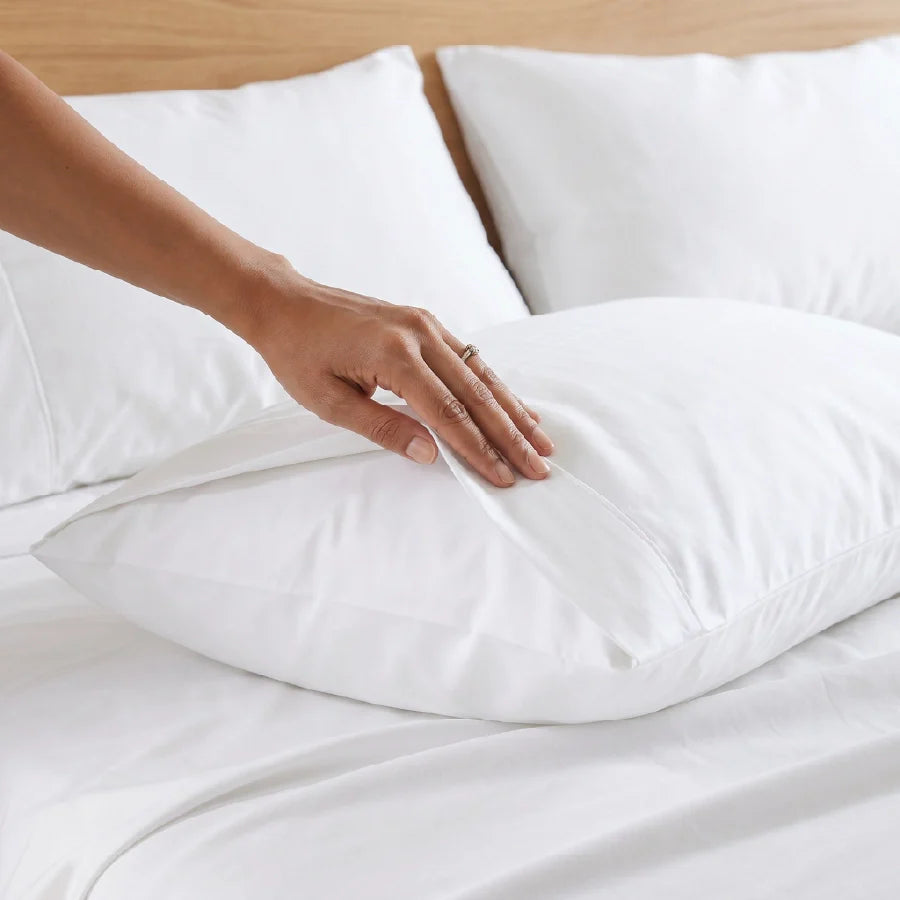 Pillow Cover - Solid 1000TC - Pale Blue, White, Beige