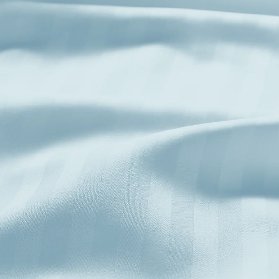 Bed Sheet Set - 300TC Striped Luxe - 1Cm Pale Blue, 1Cm Cameo Rose, 1Cm Light Grey, 1Cm Laurel Green - Single & K [Bed Sheet Set - 300TC Striped Luxe - 1Cm Pale Blue, 1Cm Cameo Rose, 1Cm Light Grey, 1Cm Laurel Green - Single & [300TCSTRPBL]]