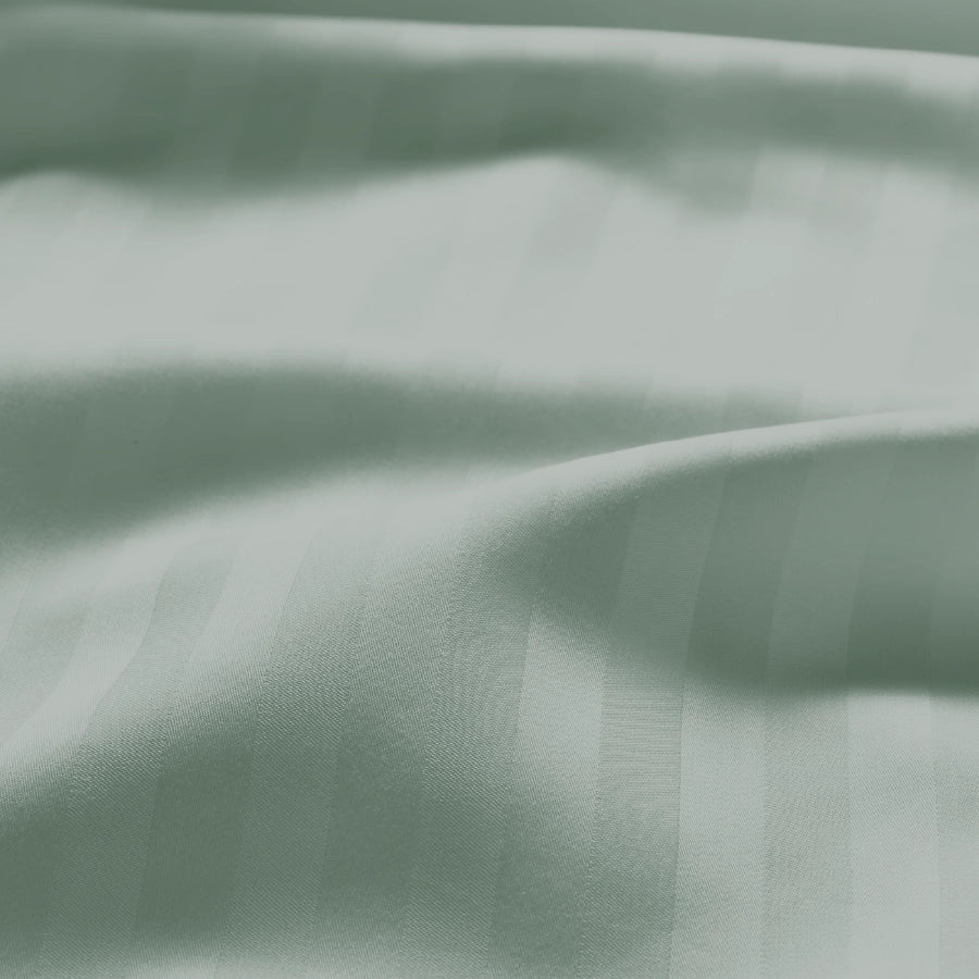 Bed Sheet Set - 300TC Striped Luxe - Single & King [Bed Sheet Set - 300TC Striped Luxe - Sage - Single & King]