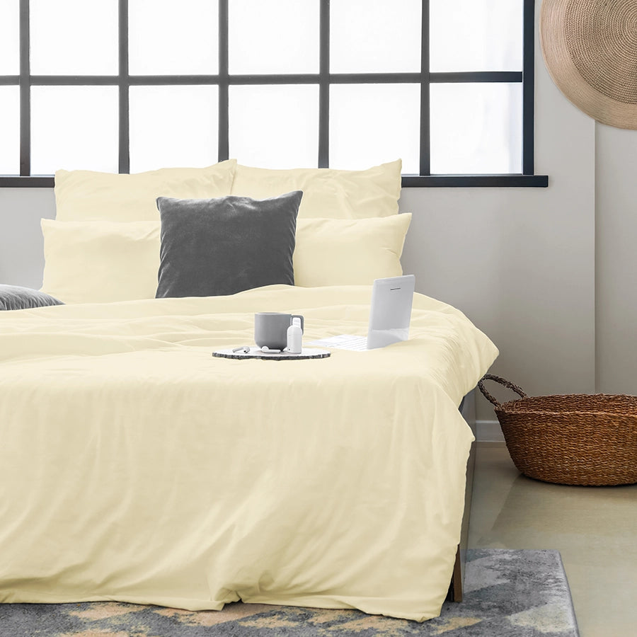 Pillow Cover - 200TC Percale - Lilac, Coral