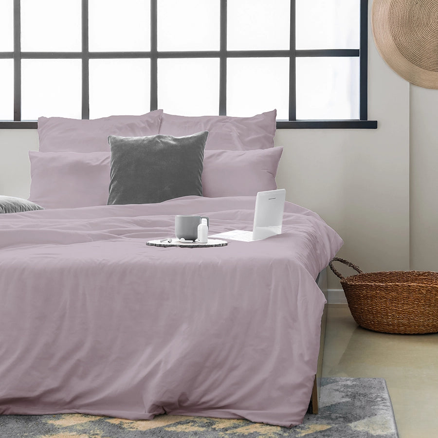 Bedsheet Set - Solid 200TC Percale - Single & King [Bedsheet Set - Solid 200TC Percale - Lilac - Single & King]