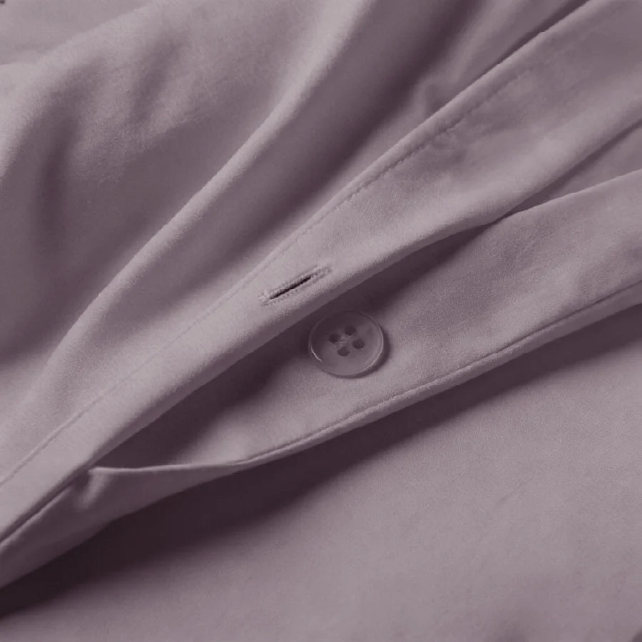 Duvet cover | 200TC Percale | 100% Cotton | Size : Double - Solid-Lilac