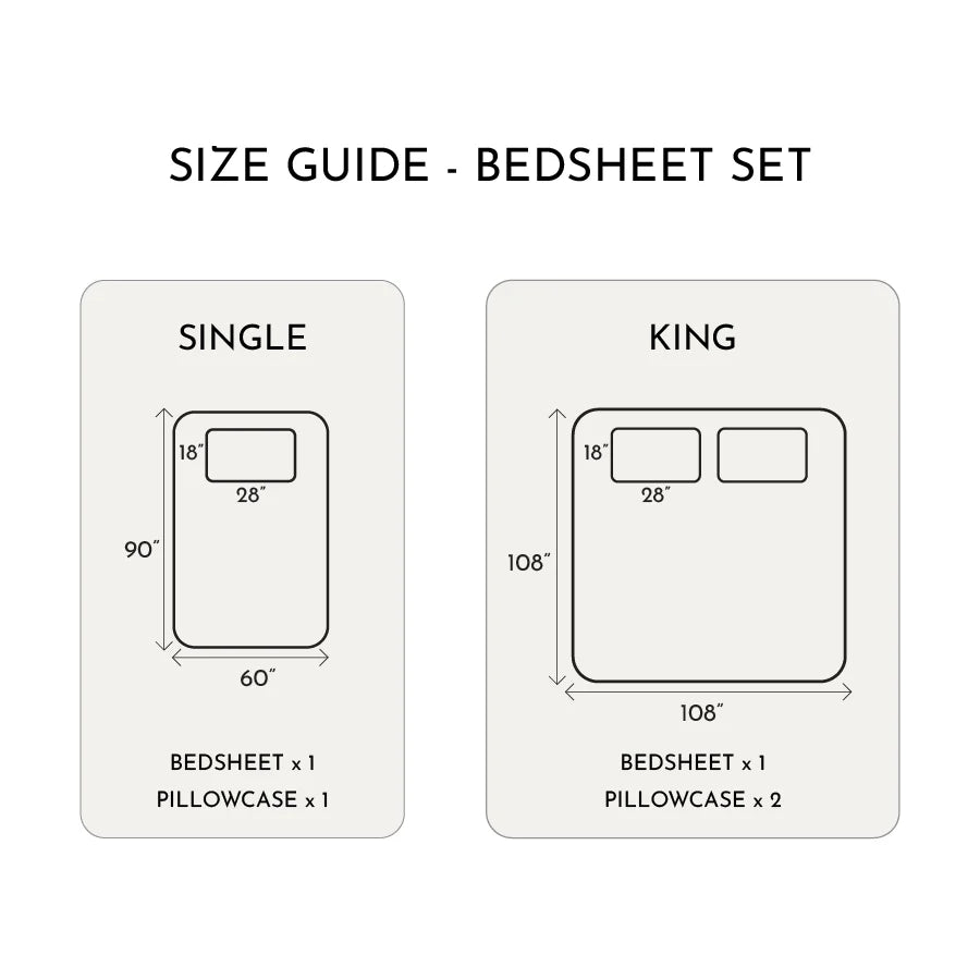 Bedsheet Set | 200TC Percale | 100% Cotton King Size Bedsheet + 2 Pillow Cases - Solid-Laurel-Green