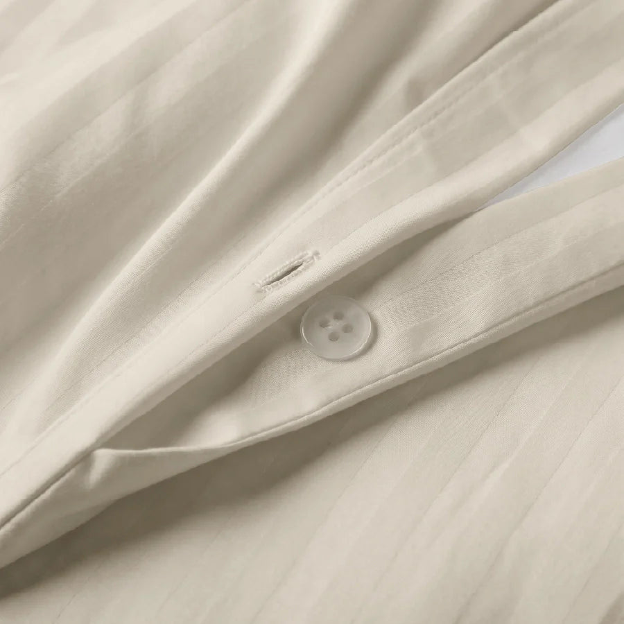 300TC Stripes Duvet Cover Beige