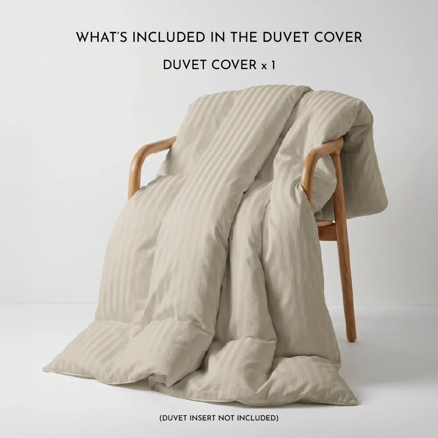 300TC Stripes Duvet Cover Beige
