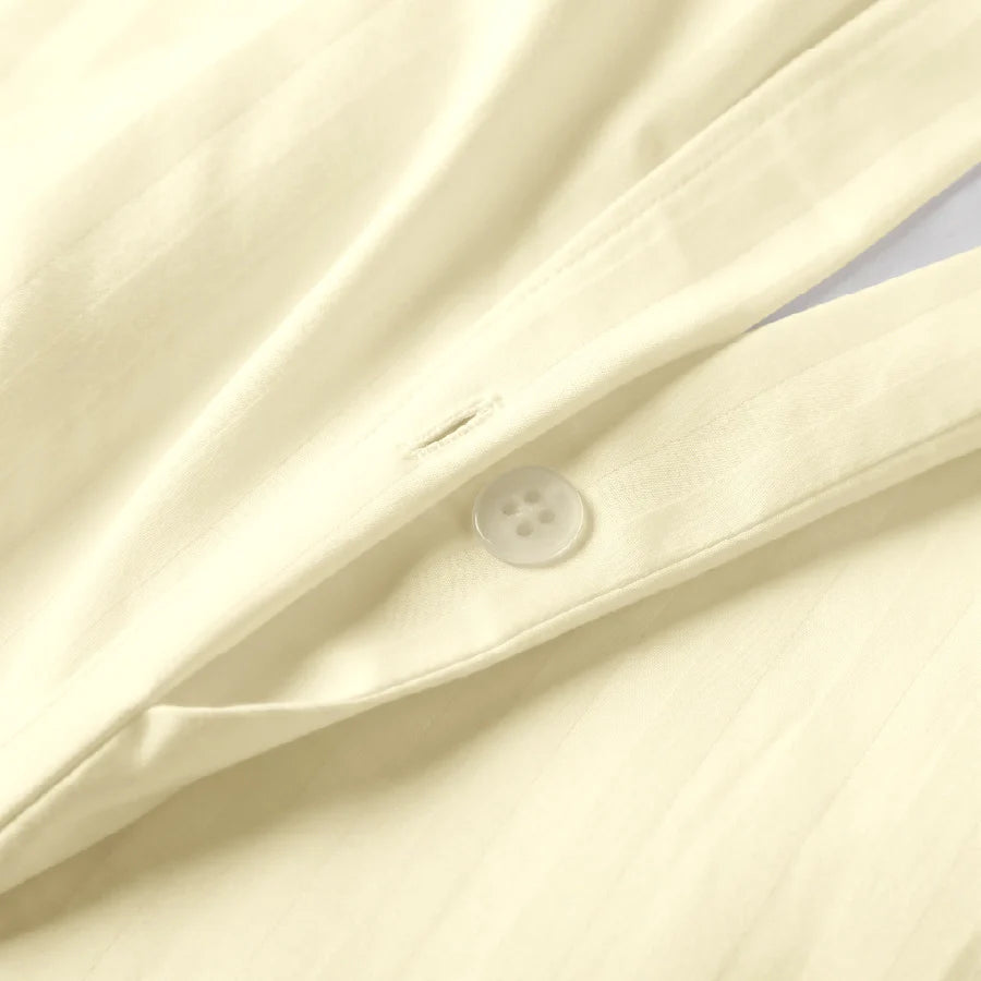 300TC Stripes Duvet Cover Ivory