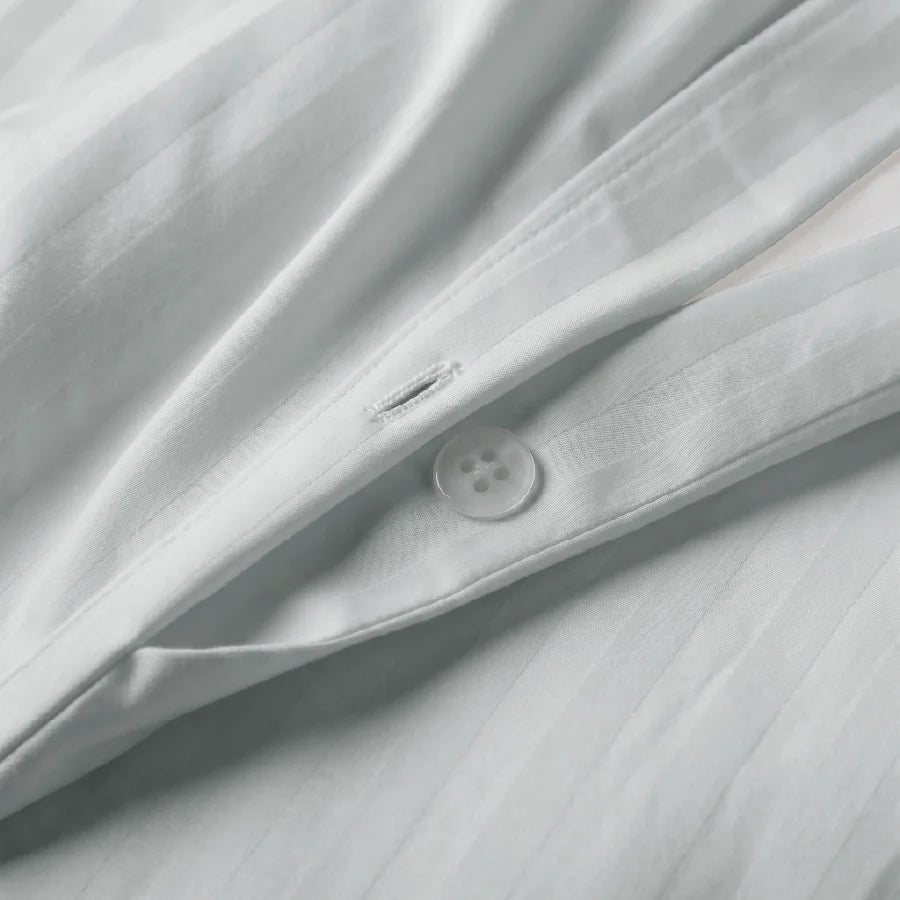 300TC Stripes Duvet Cover Light Grey