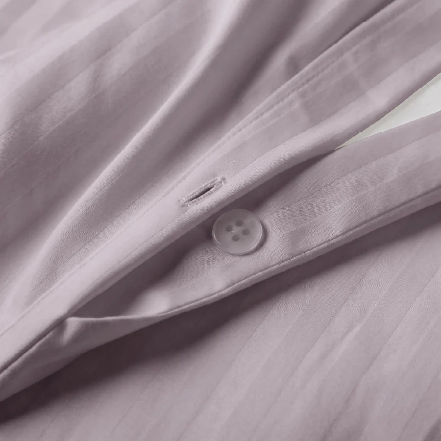 300TC Stripes Duvet Cover Lilac