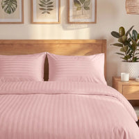 300TC Stripes Pillow Case Cameo Rose