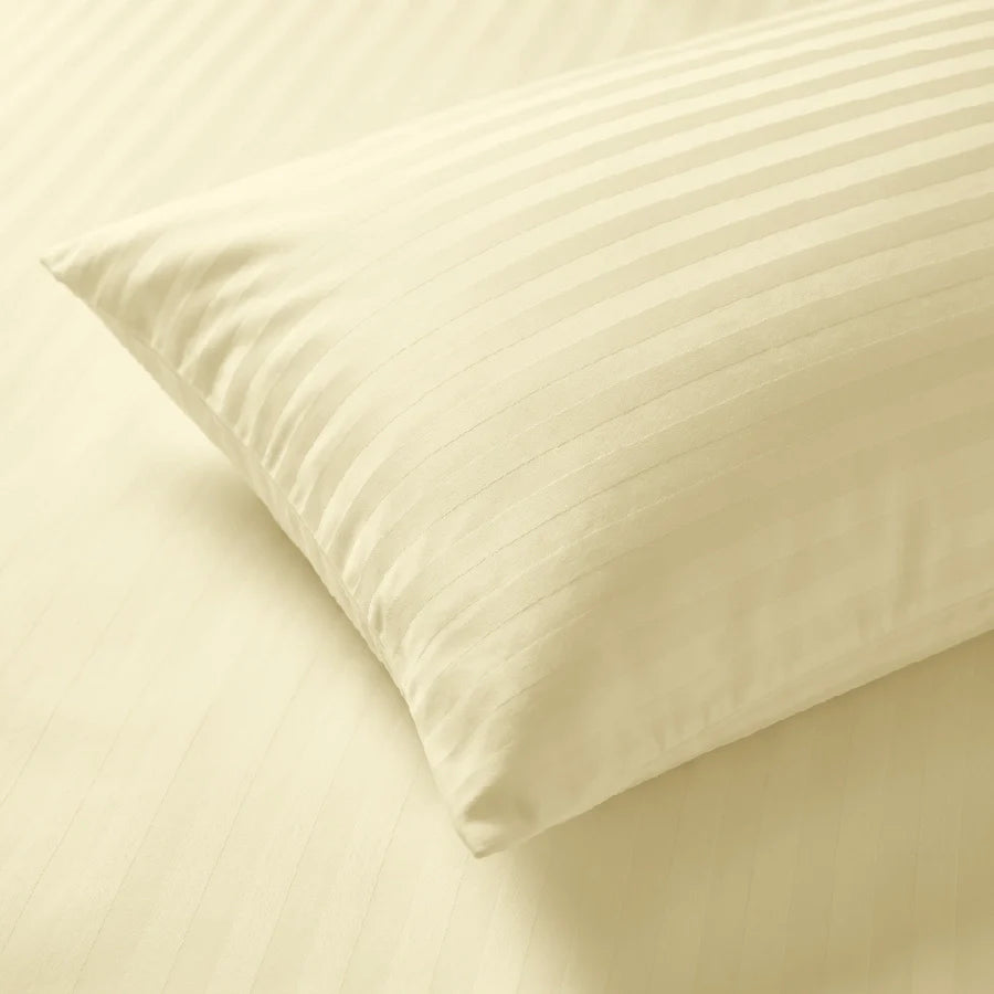 300TC Stripes Pillow Case Ivory
