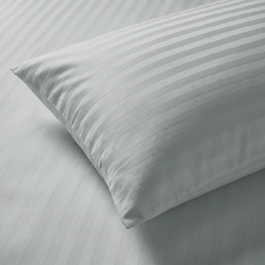 300TC Stripes Pillow Case Light Grey