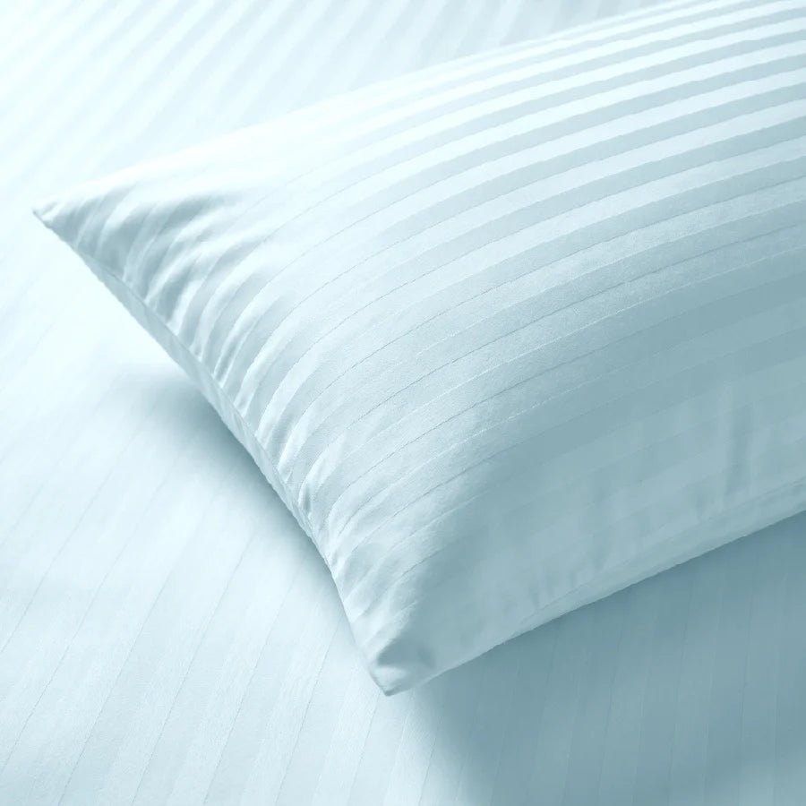 300TC Stripes Pillow Case Pale Blue