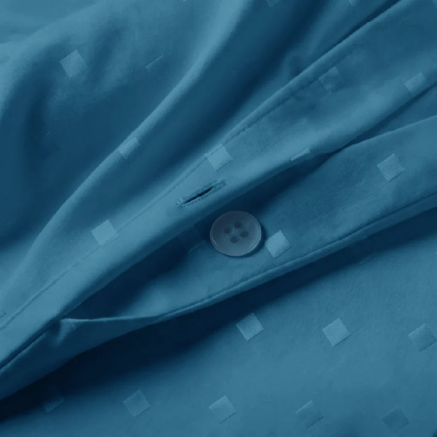 Duvet Cover | Swiss Dot | 100% Cotton | Size : Double | 300TC - Swiss-Dot-Azure-Blue