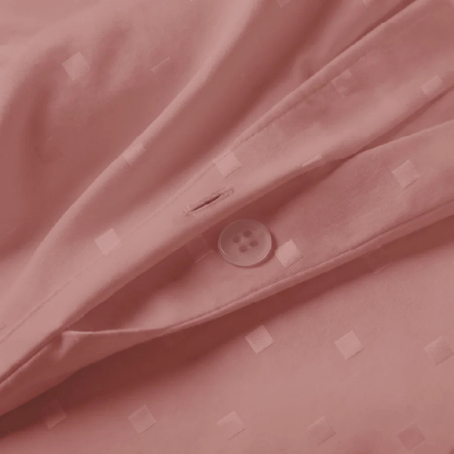 Duvet Cover | Swiss Dot | 100% Cotton | Size : Double | 300TC - Swiss-Dot-Desert-Sand