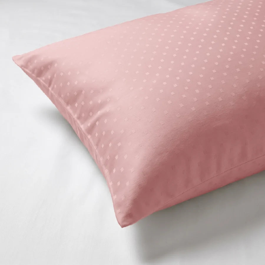 Pillow Cover | Swiss Dot | 100% Cotton | Pack of 2 Pillow Cases | 300TC - Swiss-Dot-Cameo-Rose