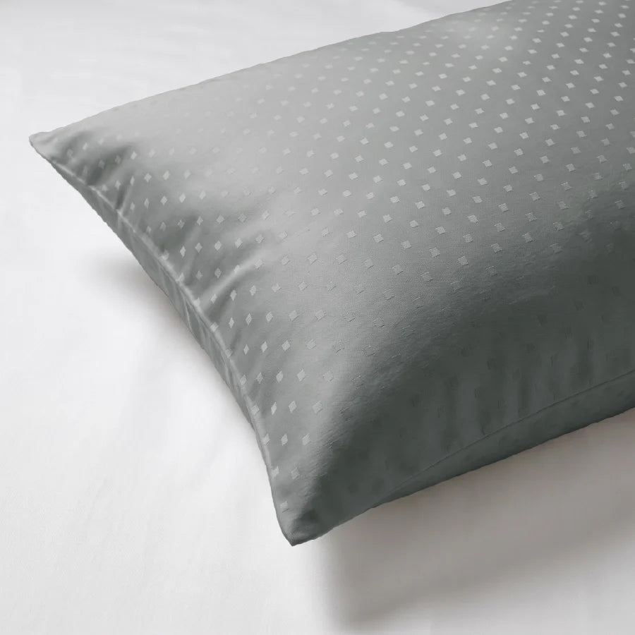 Pillow Cover | Swiss Dot | 100% Cotton | Pack of 2 Pillow Cases | 300TC - Swiss-Dot-Paloma-Grey