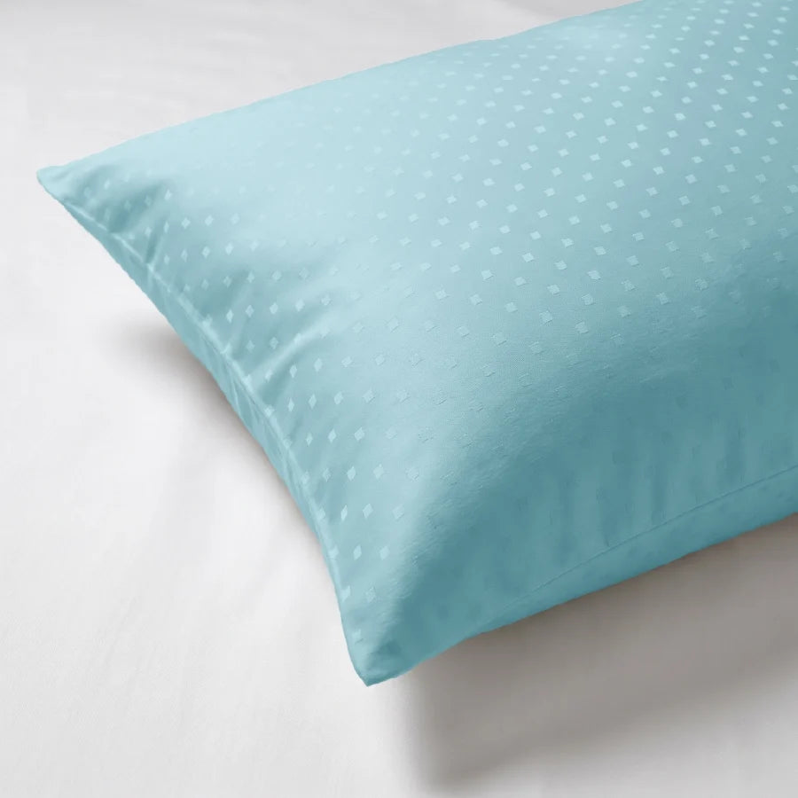 Pillow Cover | Swiss Dot | 100% Cotton | Pack of 2 Pillow Cases | 300TC - Swiss-Dot-Sky-Blue