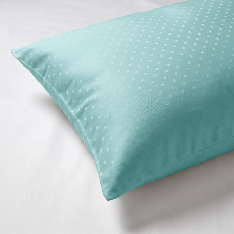 Pillow Cover | Swiss Dot | 100% Cotton | Pack of 2 Pillow Cases | 300TC - Swiss-Dot-Pale-Turquoise
