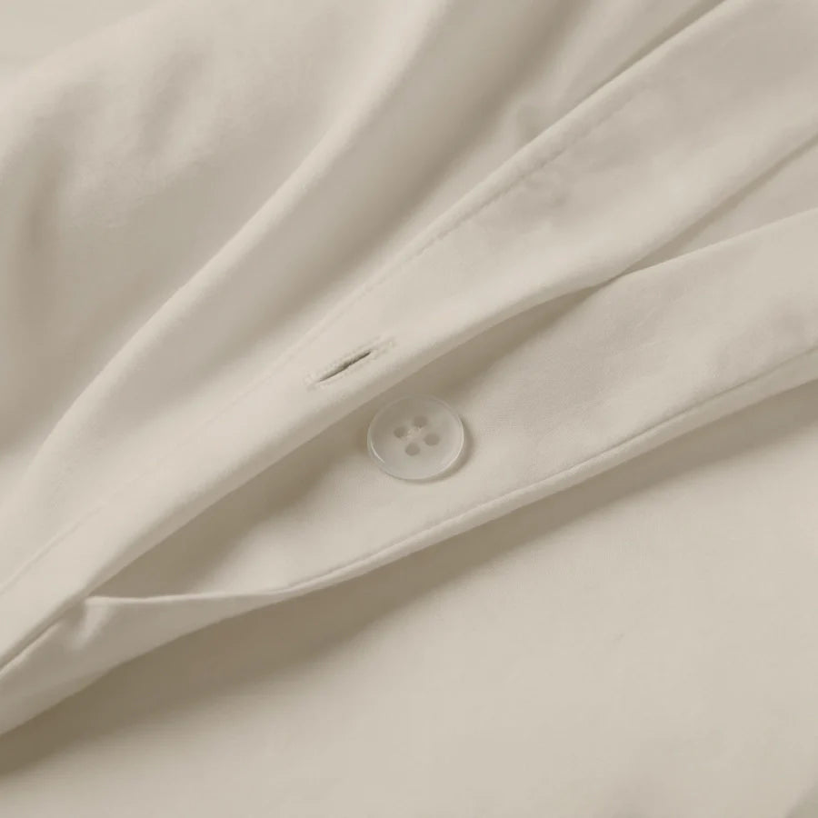 Duvet Cover | 400TC Solid | 100% Cotton | Size : Double - Solid Beige