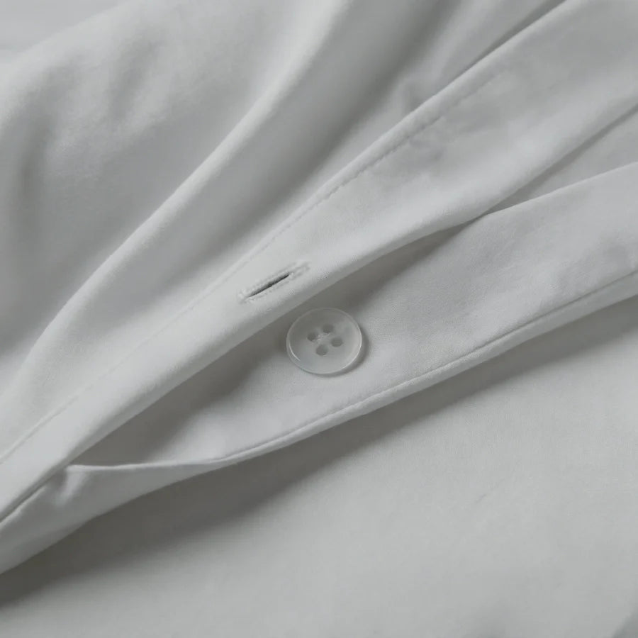 Duvet Cover | 400TC Solid | 100% Cotton | Size : Double - Solid Light Grey