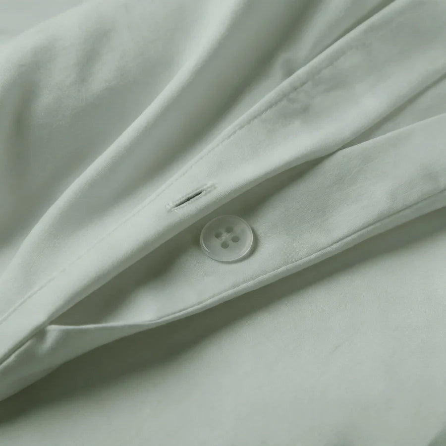 Duvet Cover | 400TC Solid | 100% Cotton | Size : Double - Solid Laurel Green
