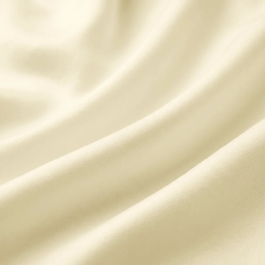 Bedsheet Set | 400TC Solid | 100% Cotton King Size Bedsheet + 2 Pillow Cases - Solid-Ivory