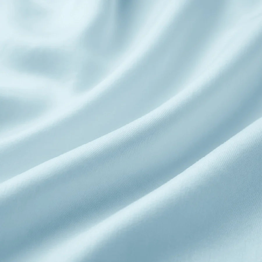 Bedsheet Set | 400TC Solid | 100% Cotton King Size Bedsheet + 2 Pillow Cases - Solid-Pale-Blue