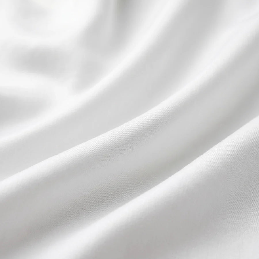 Bedsheet Set | 400TC Solid | 100% Cotton King Size Bedsheet + 2 Pillow Cases - Solid-White