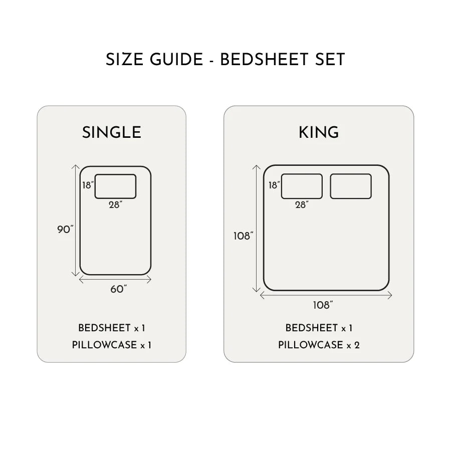 Bedsheet Set | 400TC Solid | 100% Cotton King Size Bedsheet + 2 Pillow Cases - Solid-Laurel-Green