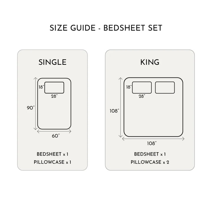 Bedsheet Set | 400TC Solid | 100% Cotton King Size Bedsheet + 2 Pillow Cases - Solid-Laurel-Green