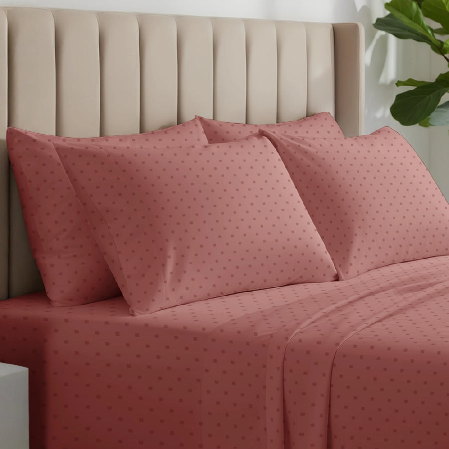 Pillow Cover - 500TC Swiss Dot - Desert Sand