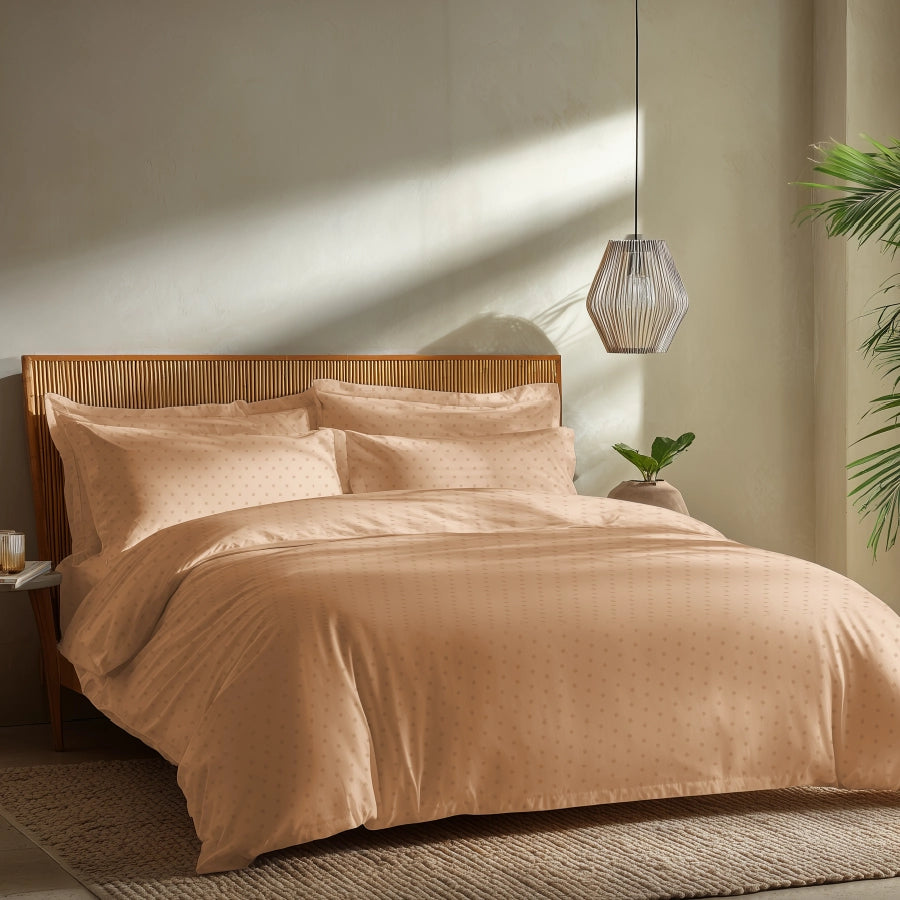 Duvet Cover - 500TC Swiss Dot - Double [Duvet Cover - 500TC Swiss Dot - Toasted Almond - Double]