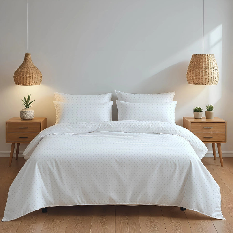 Pillow Cover - 500TC Swiss Dot - Toasted Almond, Desert Sand, White, Paloma Grey