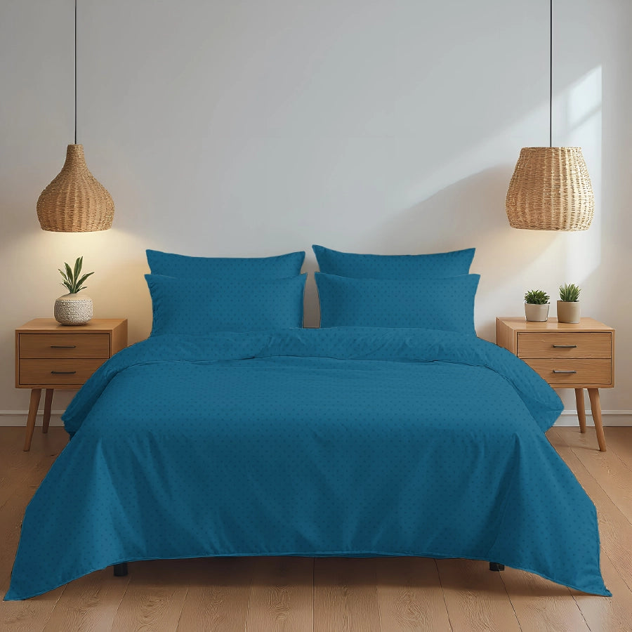 Bedsheet Set - 500TC Swiss Dot - King