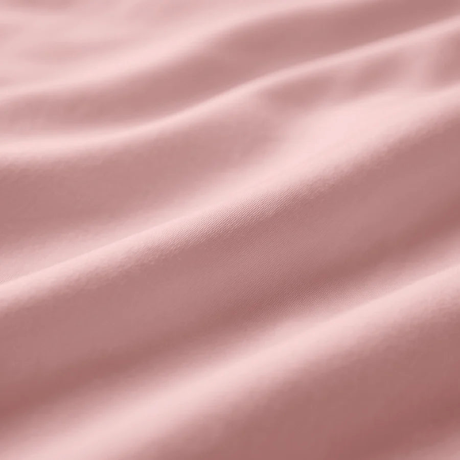 Bedsheet Set | 600TC Solid | 100% Cotton King Size Bedsheet + 4 Pillow Cases - solid-cameo-rose
