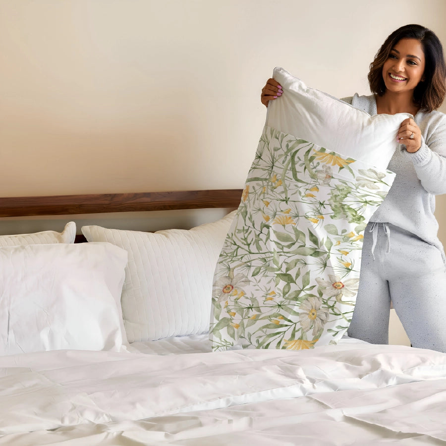 Bedsheet Set - Aquarelle Garden - Single & King - 200TC
